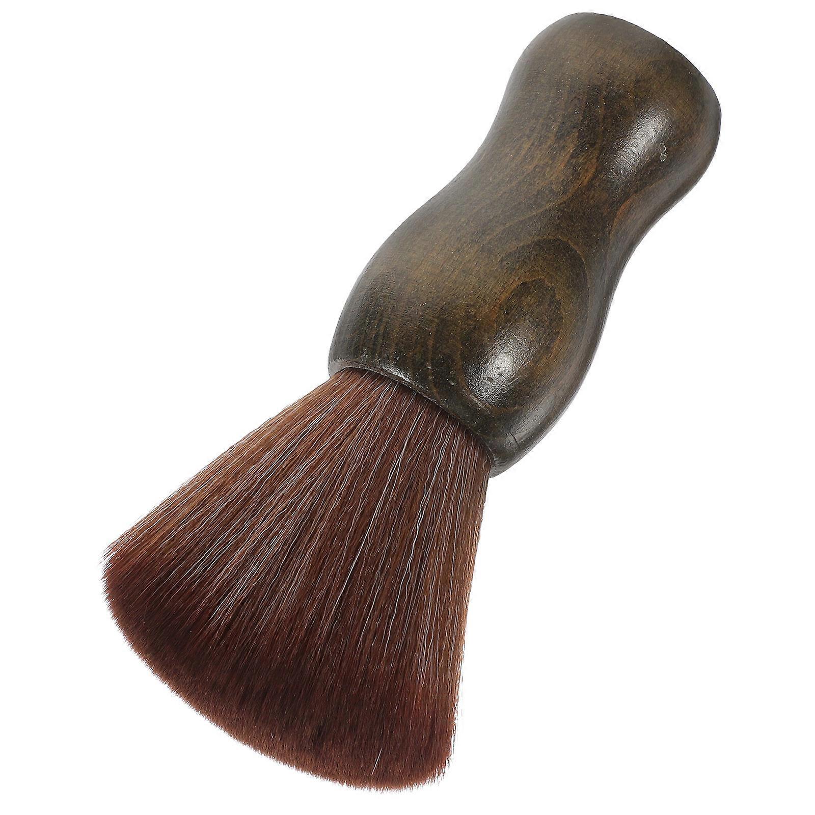 Beard Styling Tool Household Shaving Brush Practical Design Light Brown 1Pc