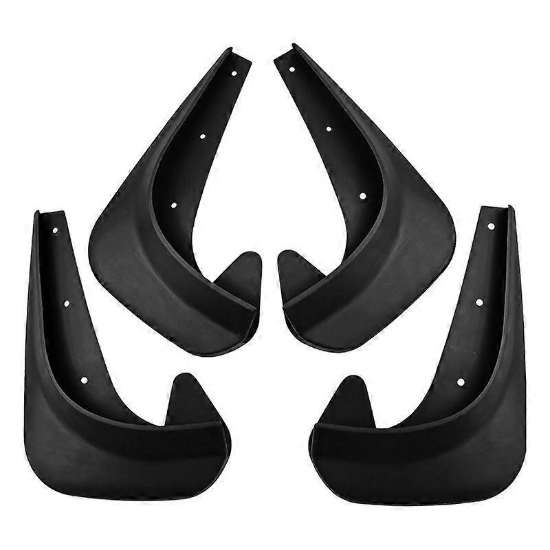 Universal 4-piece soft rubber mudguard tire splash-proof mudguard modified car SUV mudguard tile