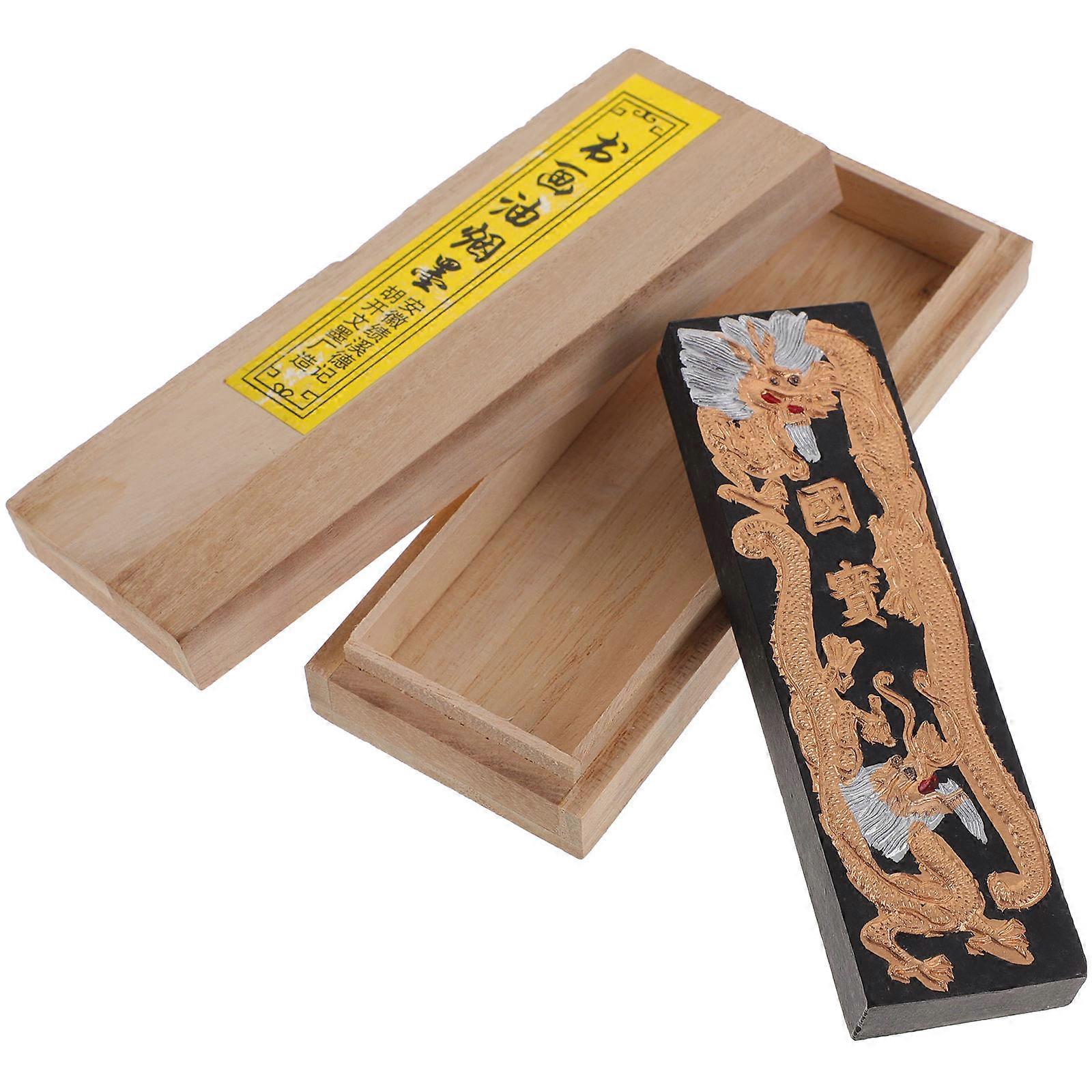 Calligraphy Ink Stick Soot Ink for Students Calligraphy Practice 1 Set