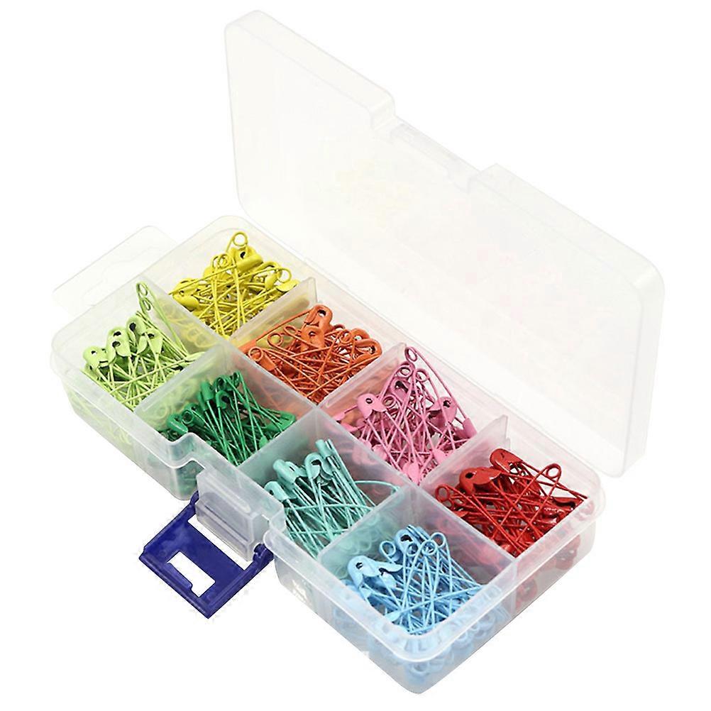 Round Pin Badge Making Diy Safety Pin Mini Size For Jewelry Making Assorted Color 0.3X0.7X3.2CM Fastening 240Pcs
