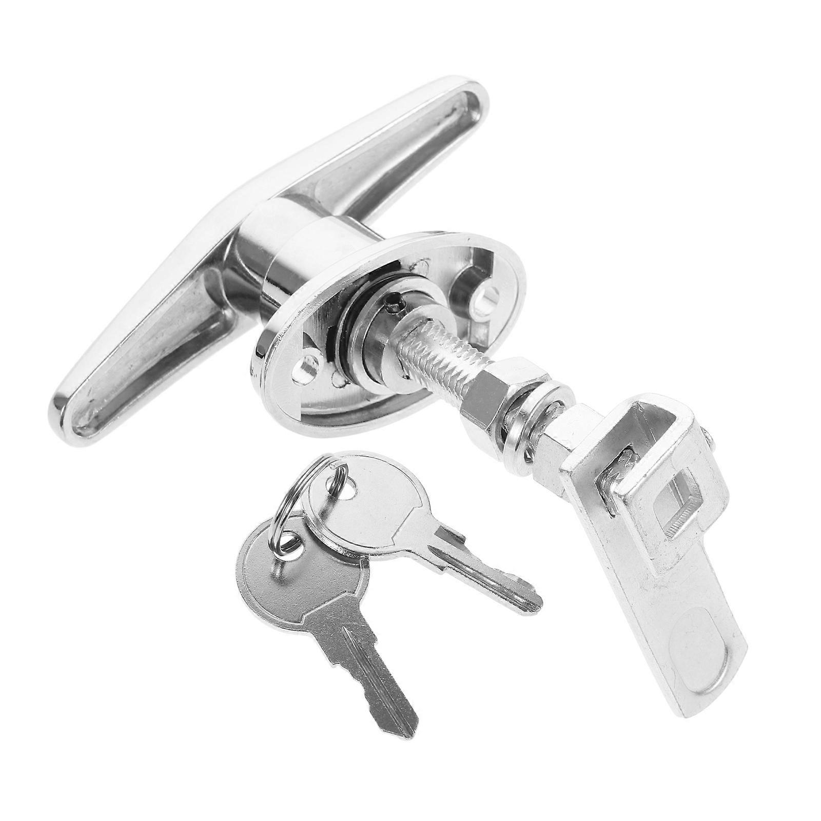 Locks For Cabinets Metal Cabinet Lock Zinc Alloy T-Handle Security Locking For Office Use 1Set