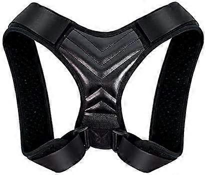 FeeCoz Back Brace Posture Corrector Adjustable Upper Back Support Corset for Back Pain Relief - Black Color