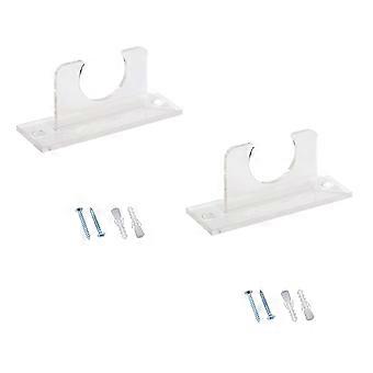 Wall-Mounted Horizontal Bat Rack Pack of 2 for Baseball, Softball and Hockey Sticks