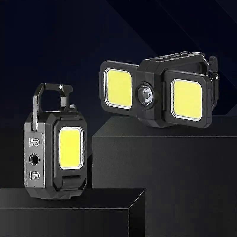 Rechargeable Dual Light Source Work Light, 5 Modes, High Brightness for Camping, Hiking, Running