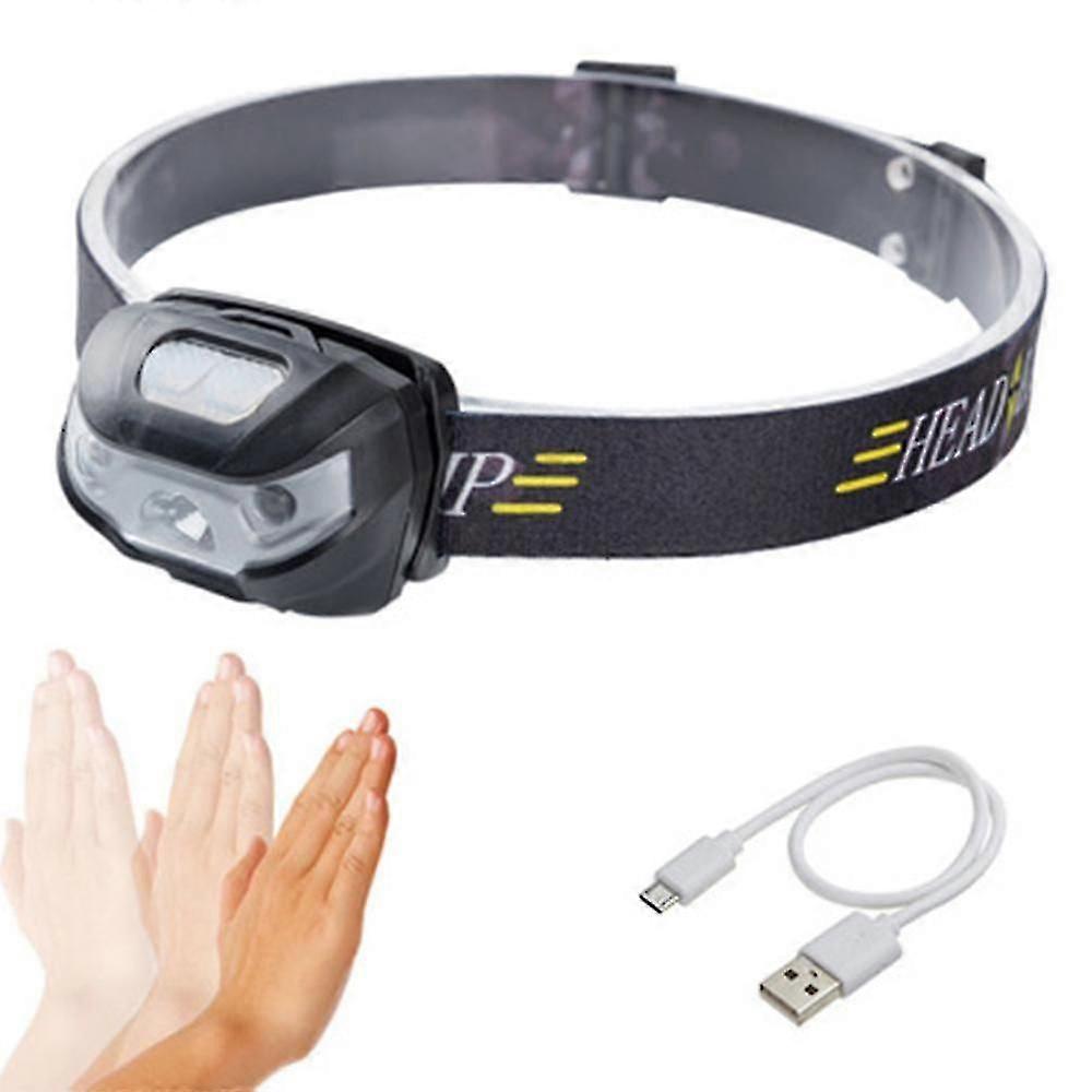 Led Headlamp Rechargeable, Super Bright, 3 Modes, Ipx4 Waterproof