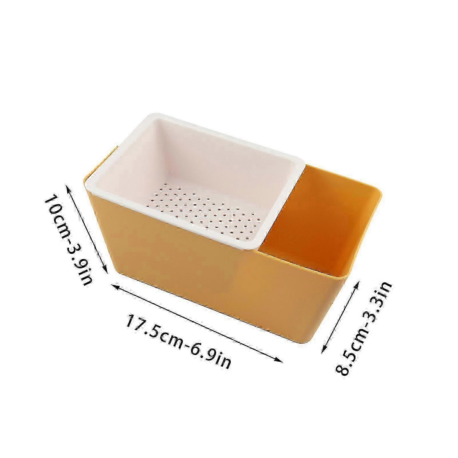 Creative Double-layer Plastic Fruit and Candy Basket for Home and Kitchen