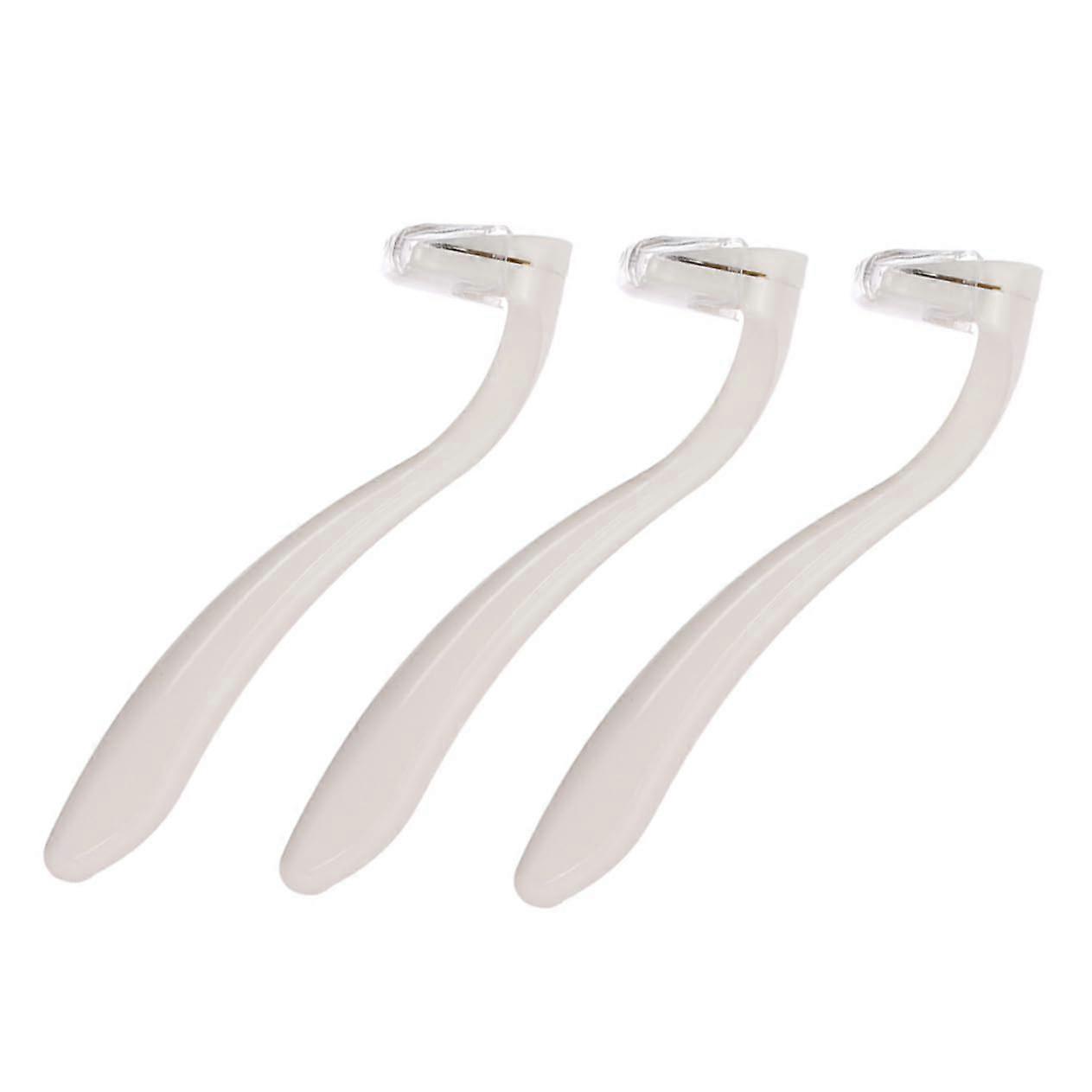 3piece women's razor for armpits, legs, and bikini area, trimmer for painless shaving, durable for onthego, skinfriendly razor blades.