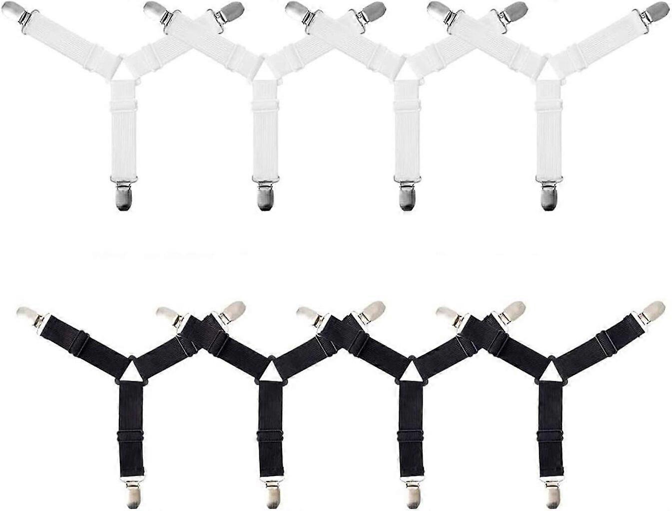 Bed sheet straps, 2 sets of adjustable sheets