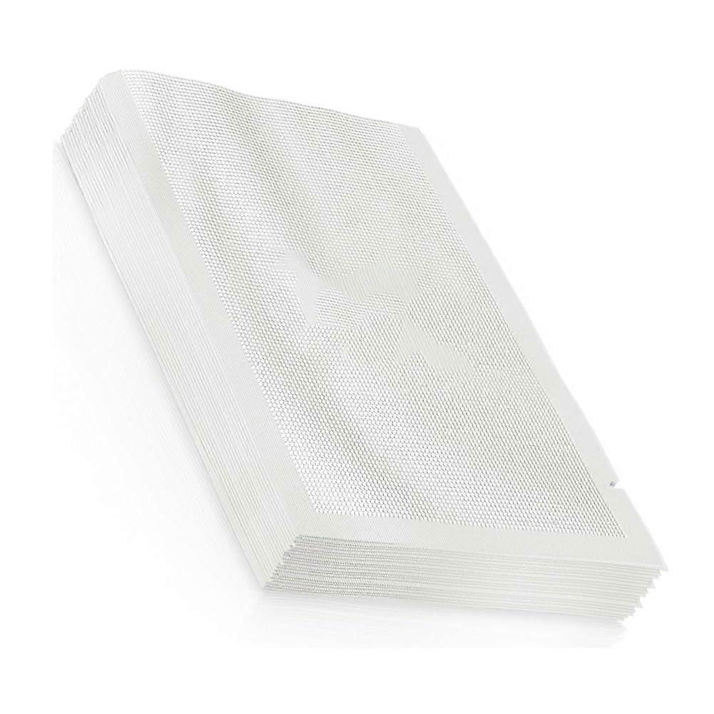100Pack 20 x 30 cm Vacuum Bags with Tear Notch, Transparent Flat Plastic Bags for Bulk Food Packaging