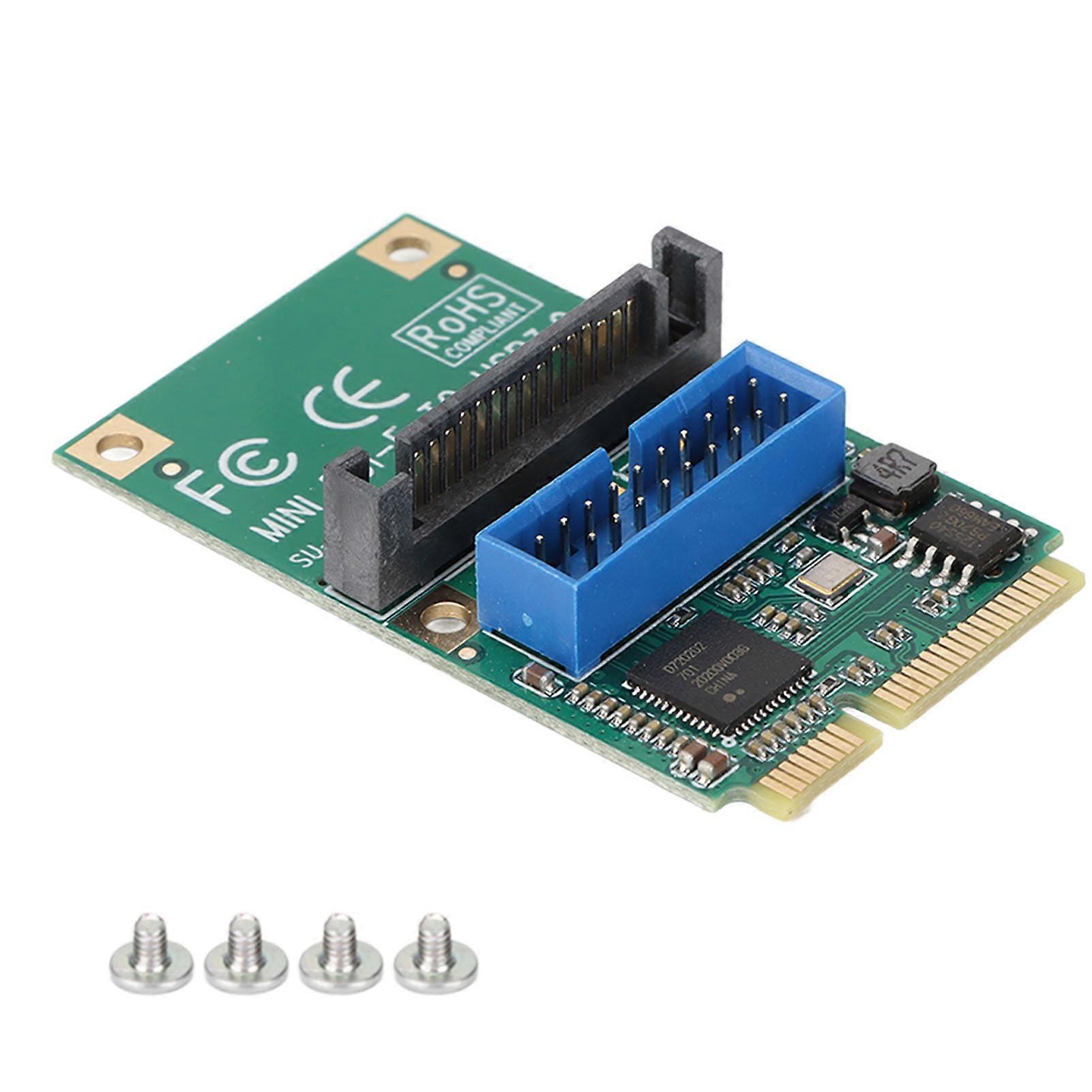 to Expansion Card 19/20PIN 5Gbps Transmission 15Pin SATA Interface MINI PCIE to USB3.0 Adapter for LINUX