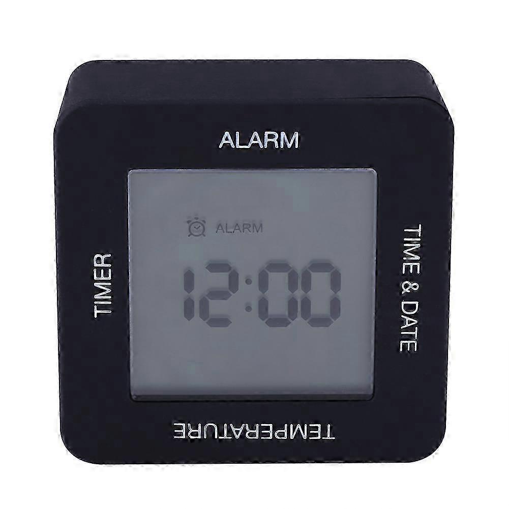 Multi-functional Mini LCD Digital Rotating Sensor Alarm Clock Calendar Timer Temperature SZRH A-S