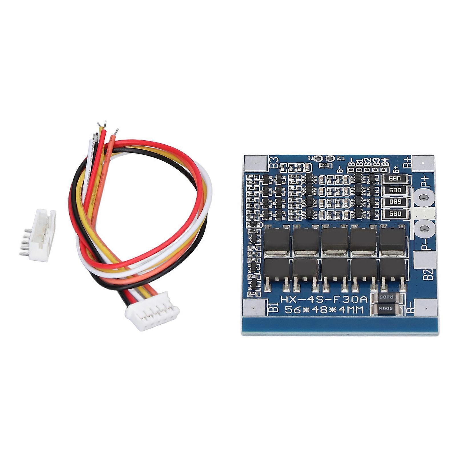 Lithium Battery Protection Board 4S 14.8V nce for 12.8V Lithium Iron Phosphate Battery 30A