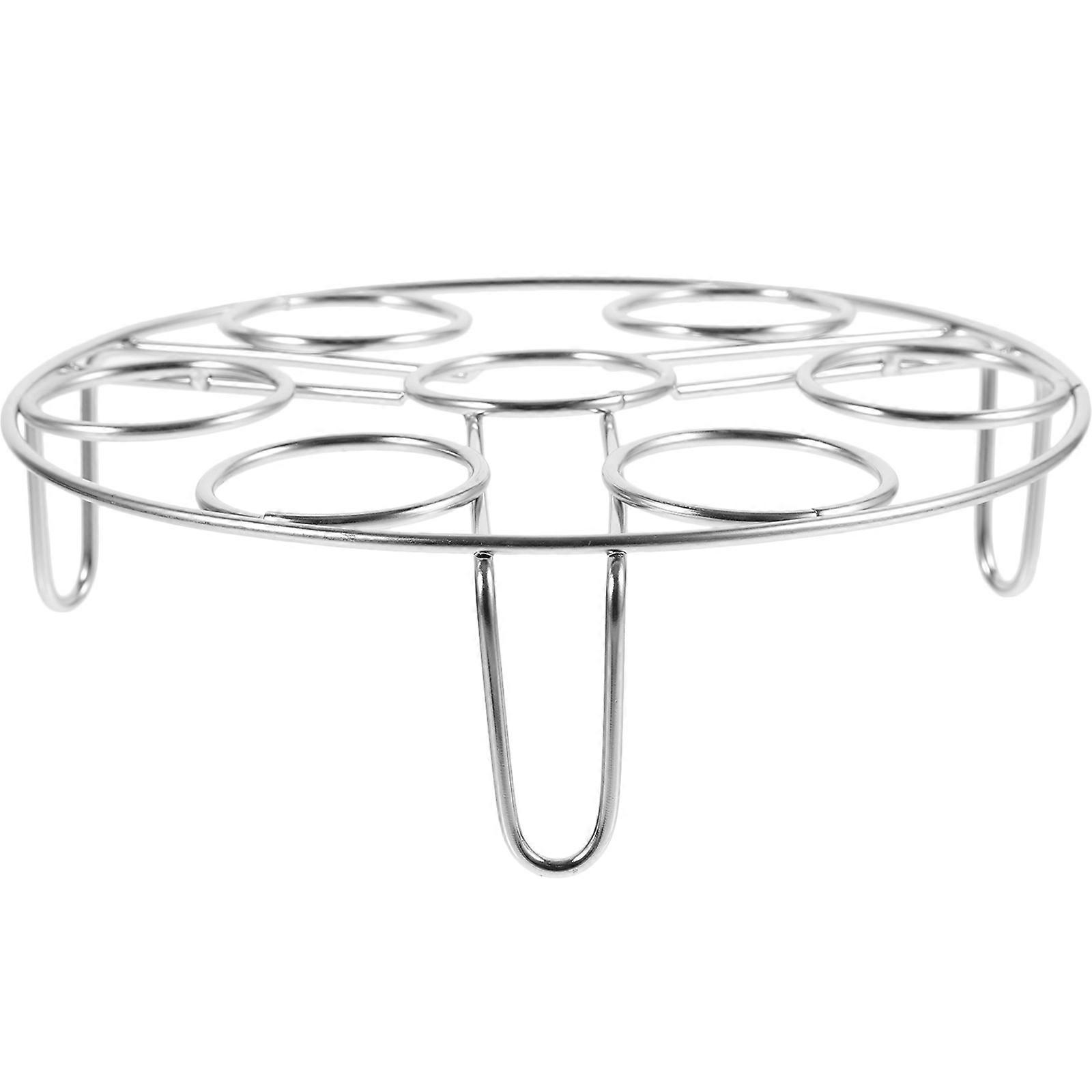 1pc Stainless Steel Steaming Rack for Egg and Fish Kitchen Tool Random Style