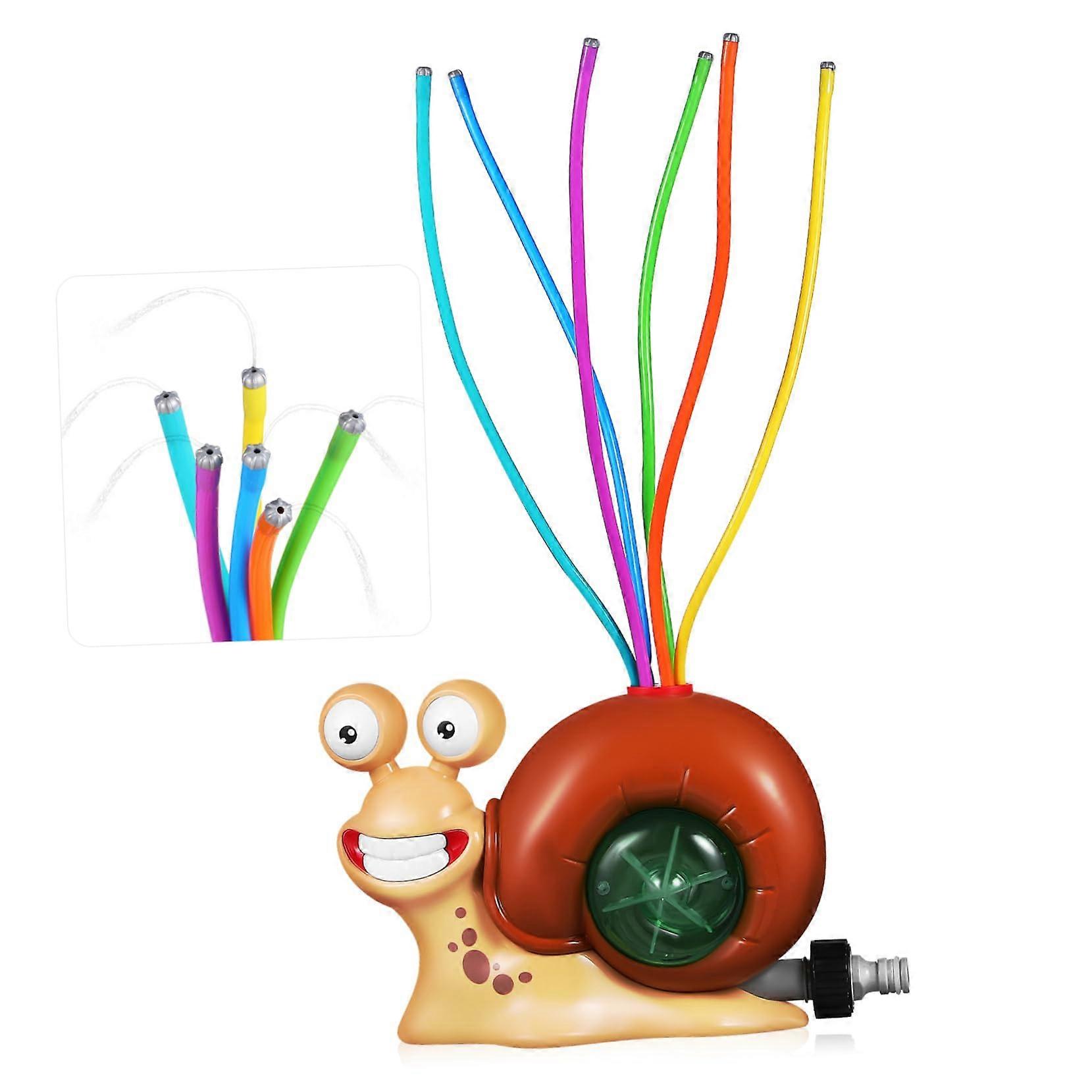 Outdoor Water Spray Cute Snail Sprinkler with Garden Hose Connection for Summer Water Fun in the Open Air, Safe Material for Unforgettable Playtime