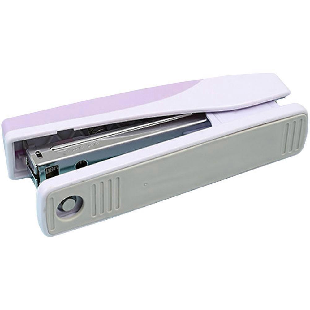Hand Stapler Heavy Duty Office Desk Multi Use Binding For Students Purple 14.5X3.3CM 1Pcs