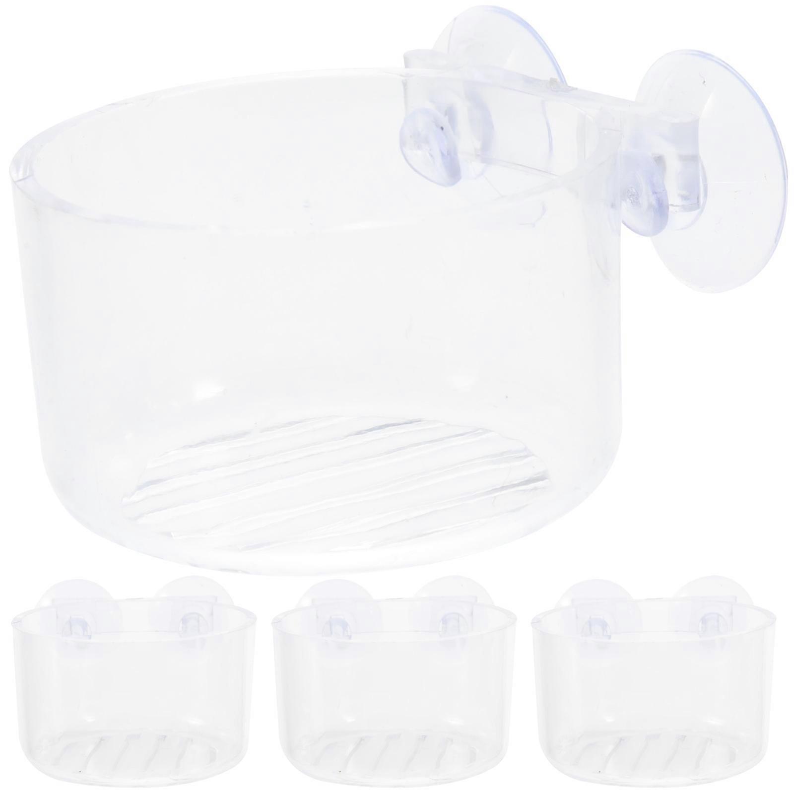 4pcs Aquatic Plant Cups for Fish Tanks – Multi Use Underwater Feeders & Planters with Suction, Durable Design for Hydroponic Growth & Easy Access