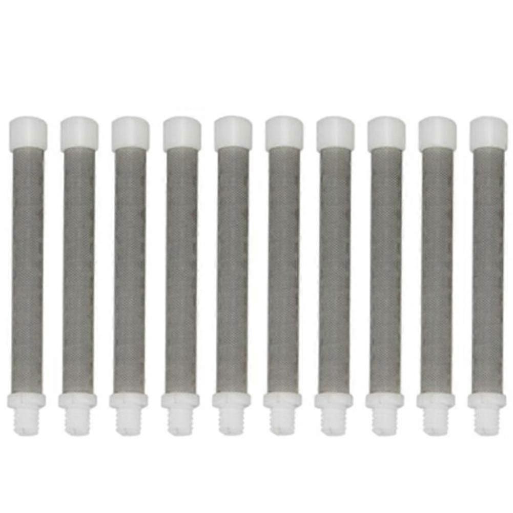 10-Pack Airless Spray Filters 60 Mesh – 304 Stainless Steel Compatible with Airless Paint Spray Systems for Corrosion Resistance