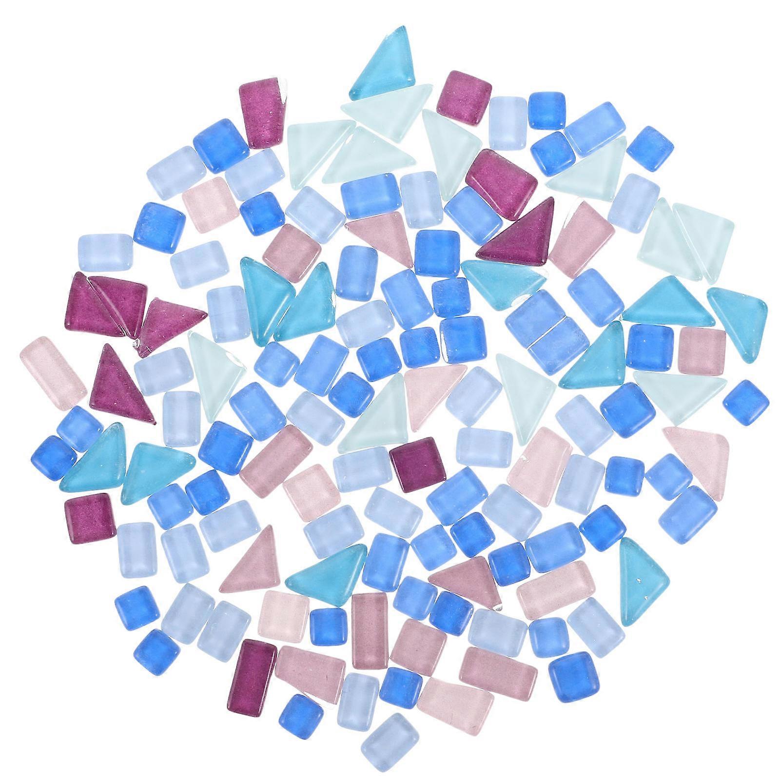 Diy Mosaic Tiles Craft Broken Ceramic Glass Pieces For Vase Decoration Durable Sturdy Glass Material Safe Edges Creative Art Projects