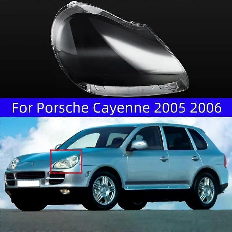 Für Porsche Cayenne 2005 2006 Scheinwerfer Linse Glas SchaleAuto Frontscheinwerfer Glasabdeckung Plexiglas Klare Lampe Lampenschirm-Links