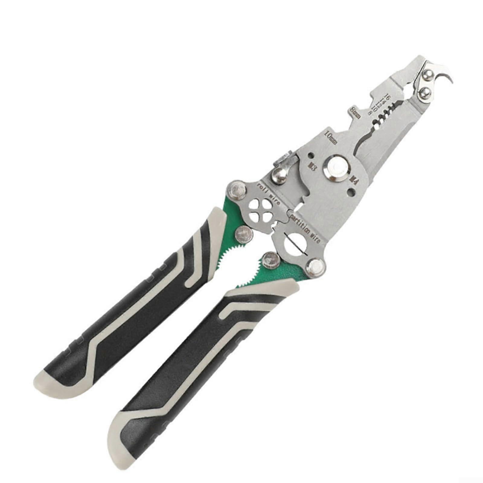 Wire Stripper, Crimping Tool, 18in1 Foldable Multifunction Pliers