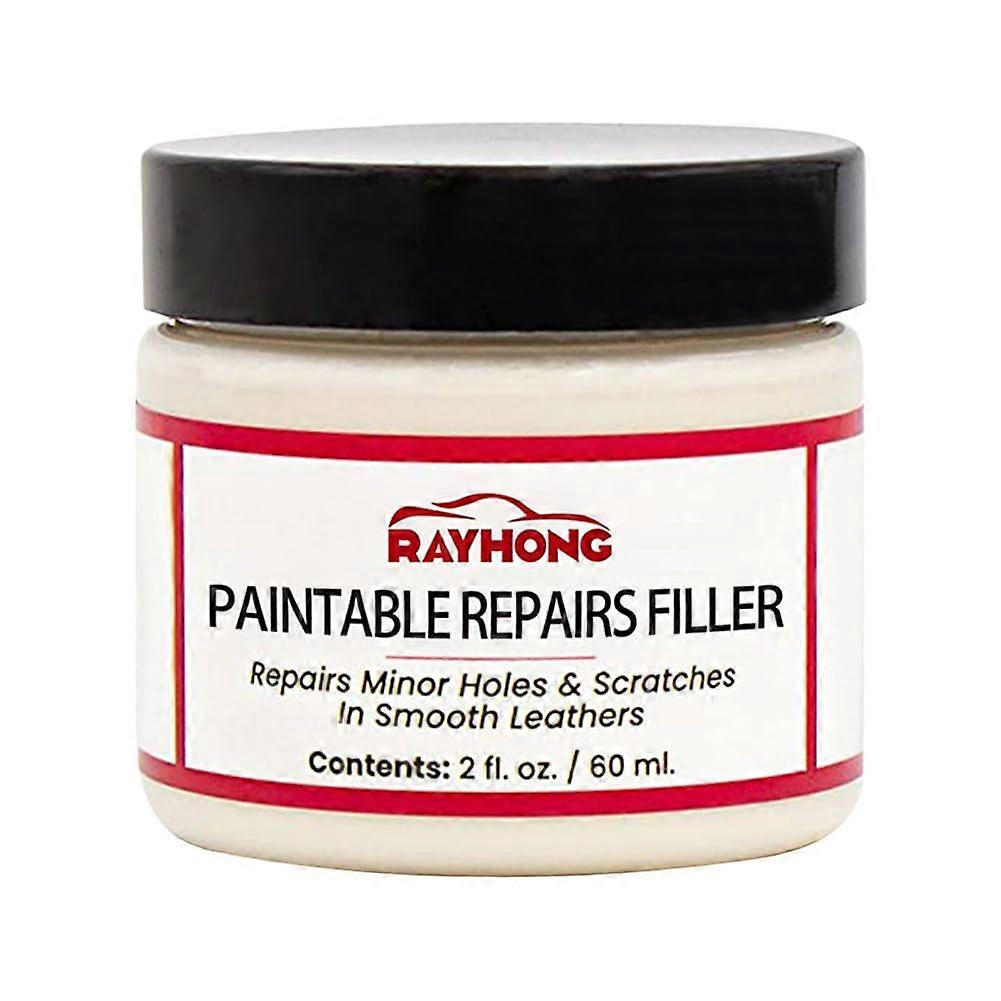 60ml Leather Restoration Cream for Car Seats, Sofas, Filler for Scratches, Cracks, Burns, and Holes Repair