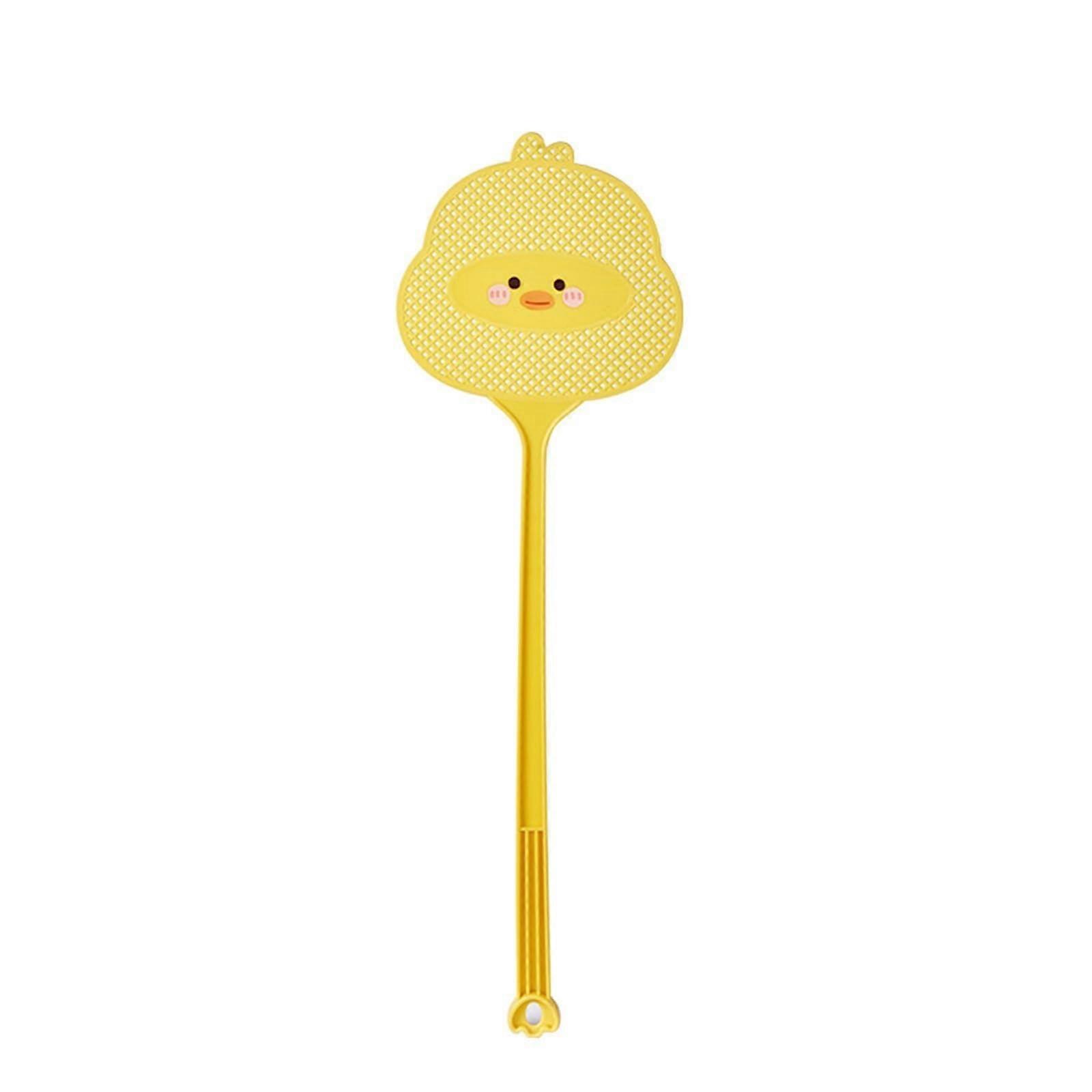 2 Pieces Household Fly Swatter with Long Handle, Plastic, Ergonomic, Effective for Fly Catching, 2-Pack