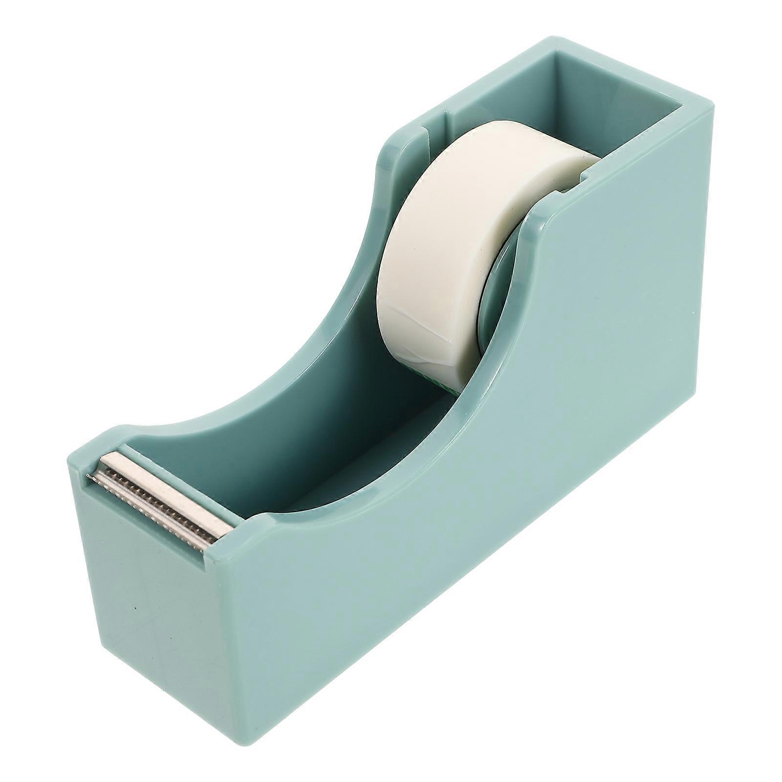 White Plastic Tape Dispenser with for Office Use Portable and