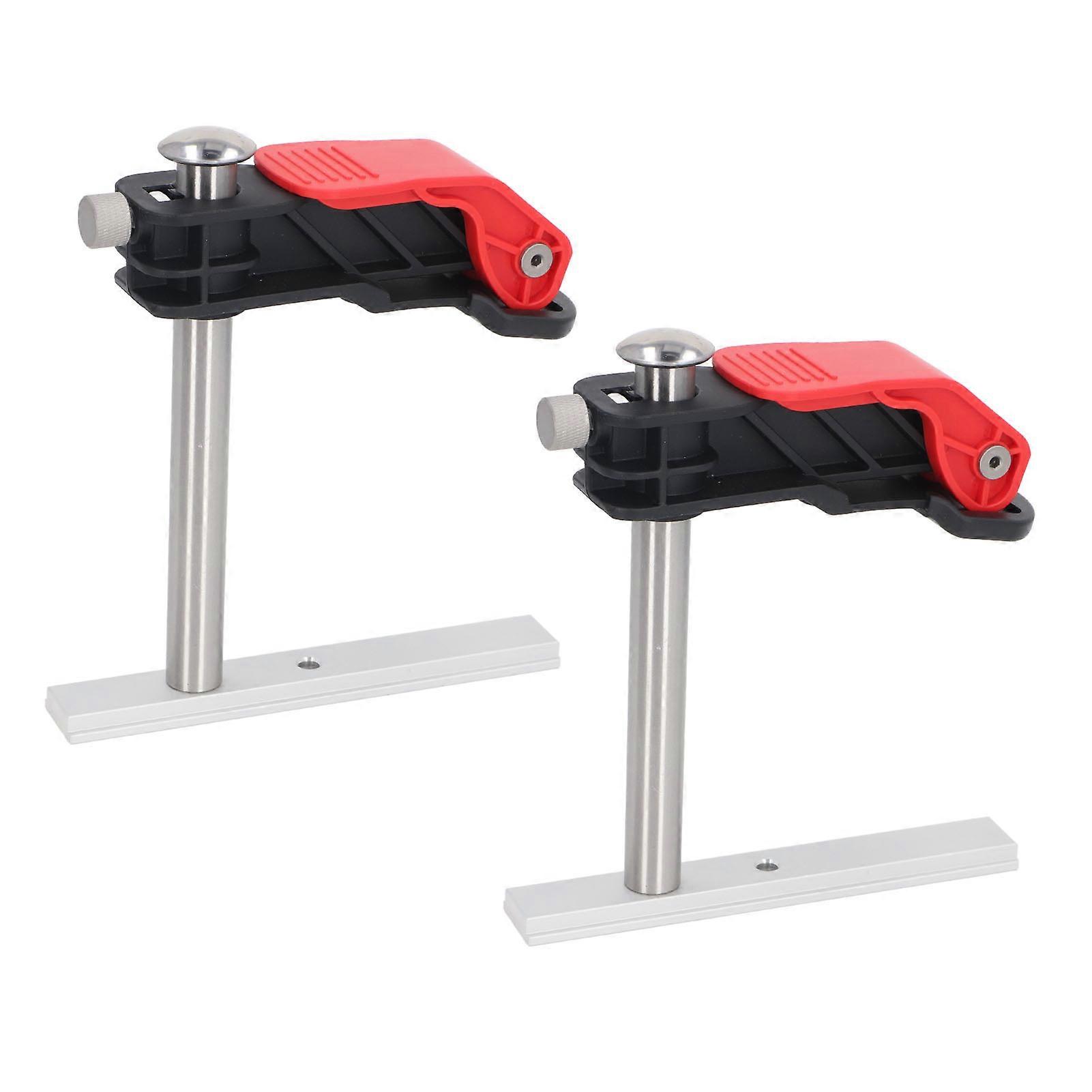 2PCS Woodworking Press Clamp Multifunctional Quick Release Desktop Chute Clamp for Plate and Guide Rail Fixing