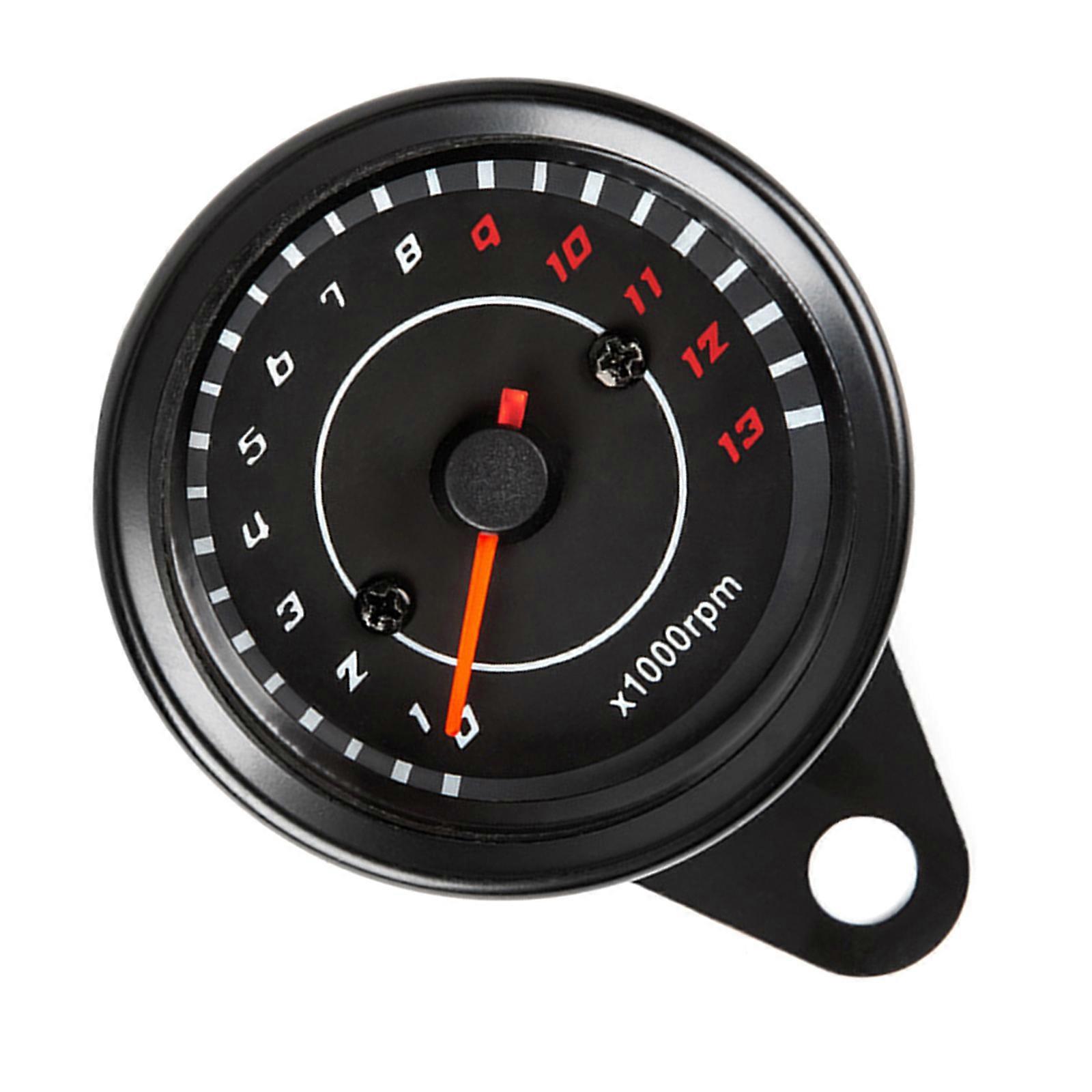 Bike Motorcycle Dashboard Tachometer, High Visibility LED Display Speedometer Measuring Instrument, Easy Read Day Night Multicolor