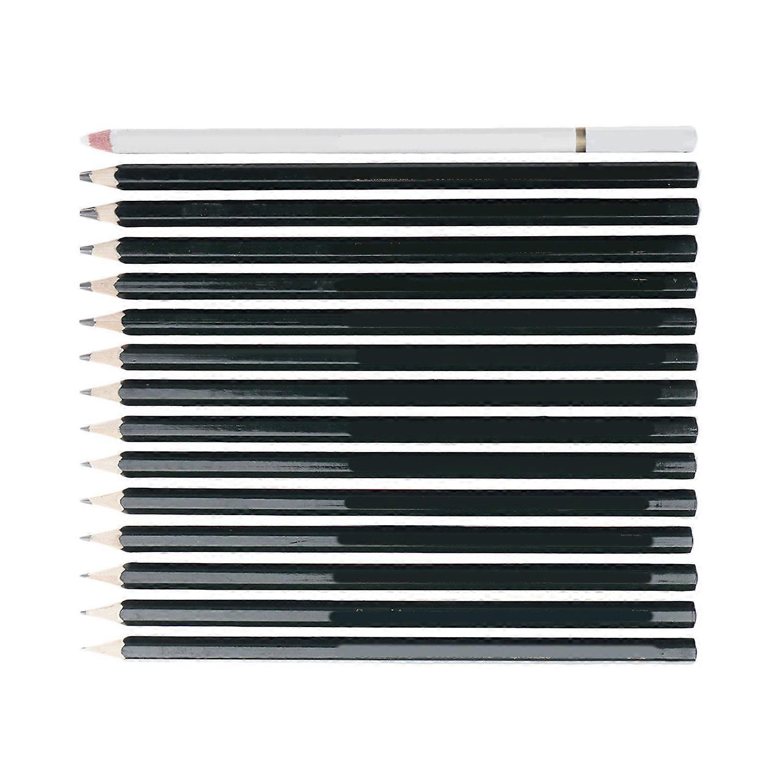 15Pcs Sketching Pencil for Art Use with Comfortable Grip and Smooth Writing Experience in Assorted