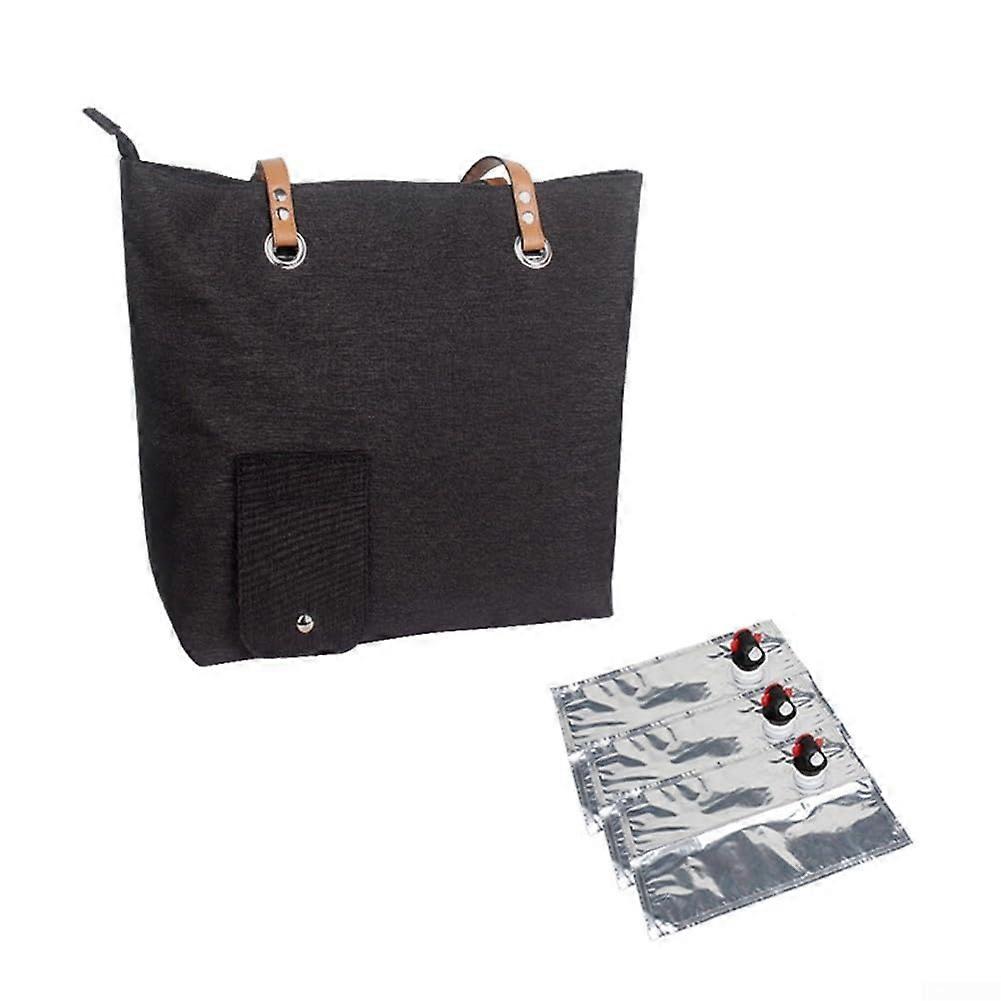 Travelfriendly insulated wine bag, for picnics and house parties.'