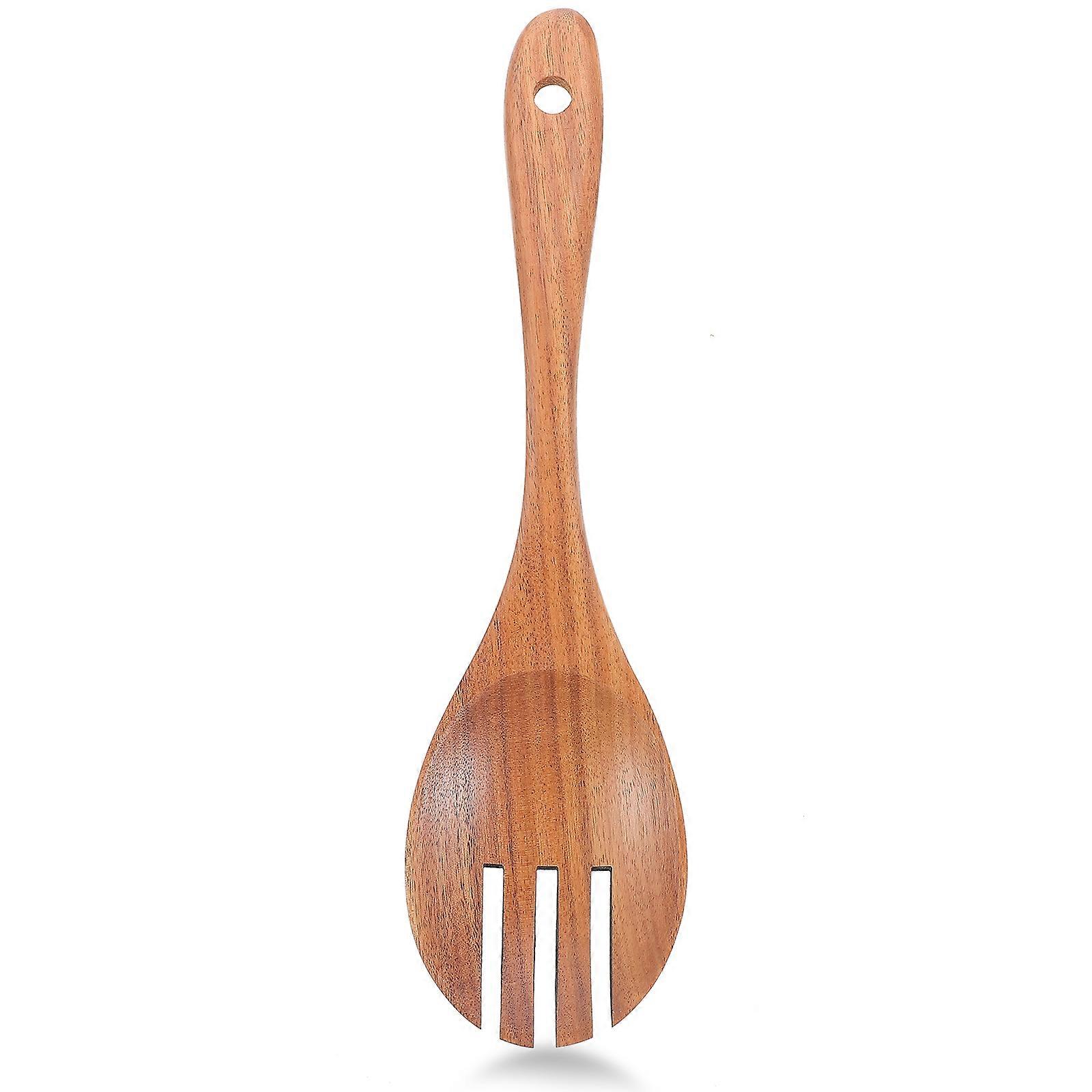 Kitchen Salad Server Salad Fork For Eating Fruit Salad Digging Kiwi 26.00X7.00X3.00cm Handmade Non-Scratching 1Pack