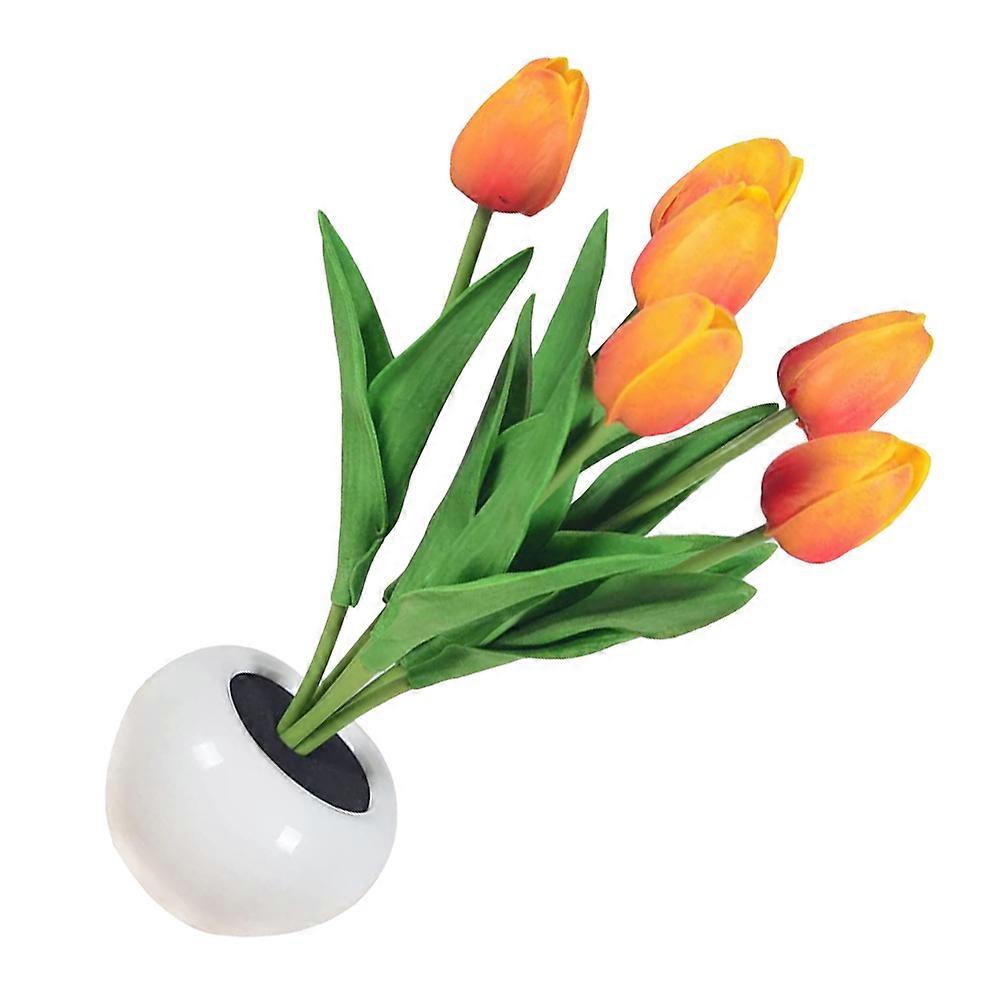 LED Tulip Night Light – Compact Bedside Lamp with Soothing Glow for Bedroom Decor – Romantic Table Lamp for Family and Friends