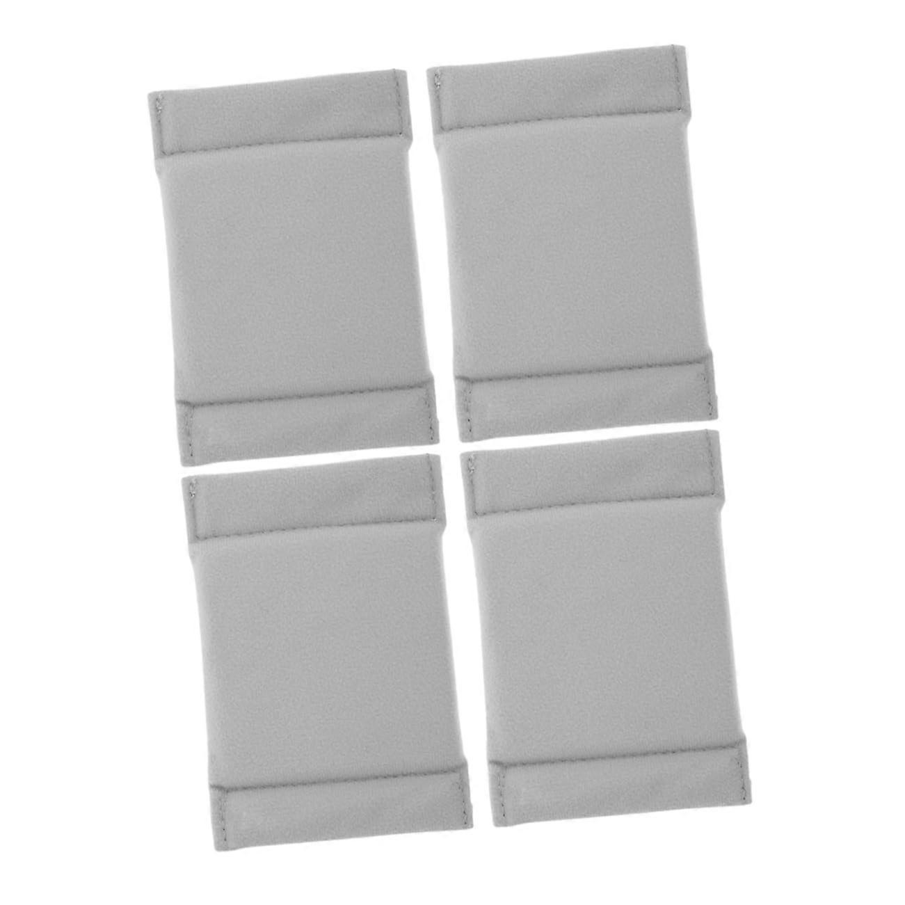 Camera Divider Inserts - 4-Pack Grey Felt Lens Partition Protectors for Camera Bags - Adjustable Compartments for DSLR and Mirrorless Cameras