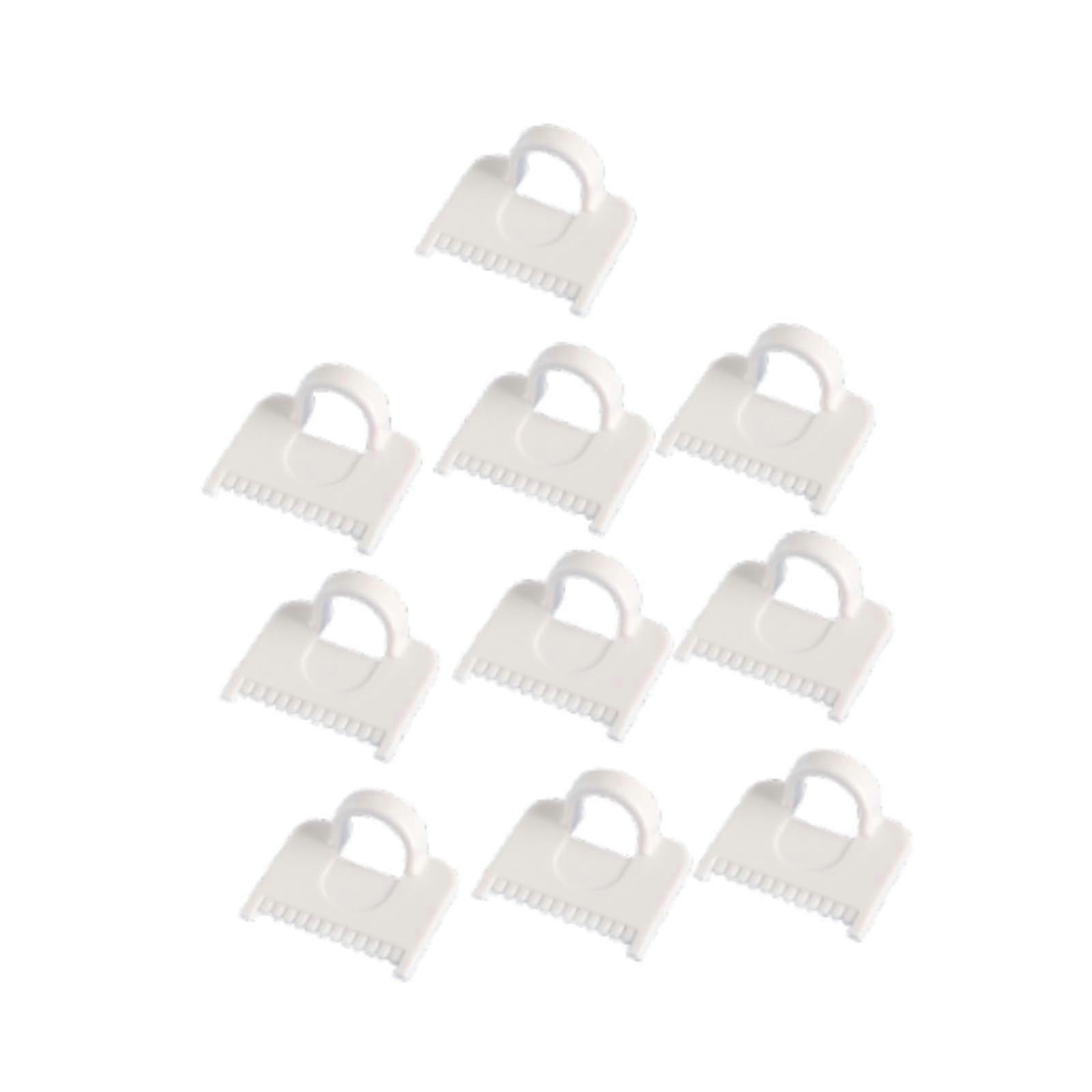 10x Sewing Templates for Even Stitches, Compact Design, Ideal for Beginners, DIY Projects, Easy to Use