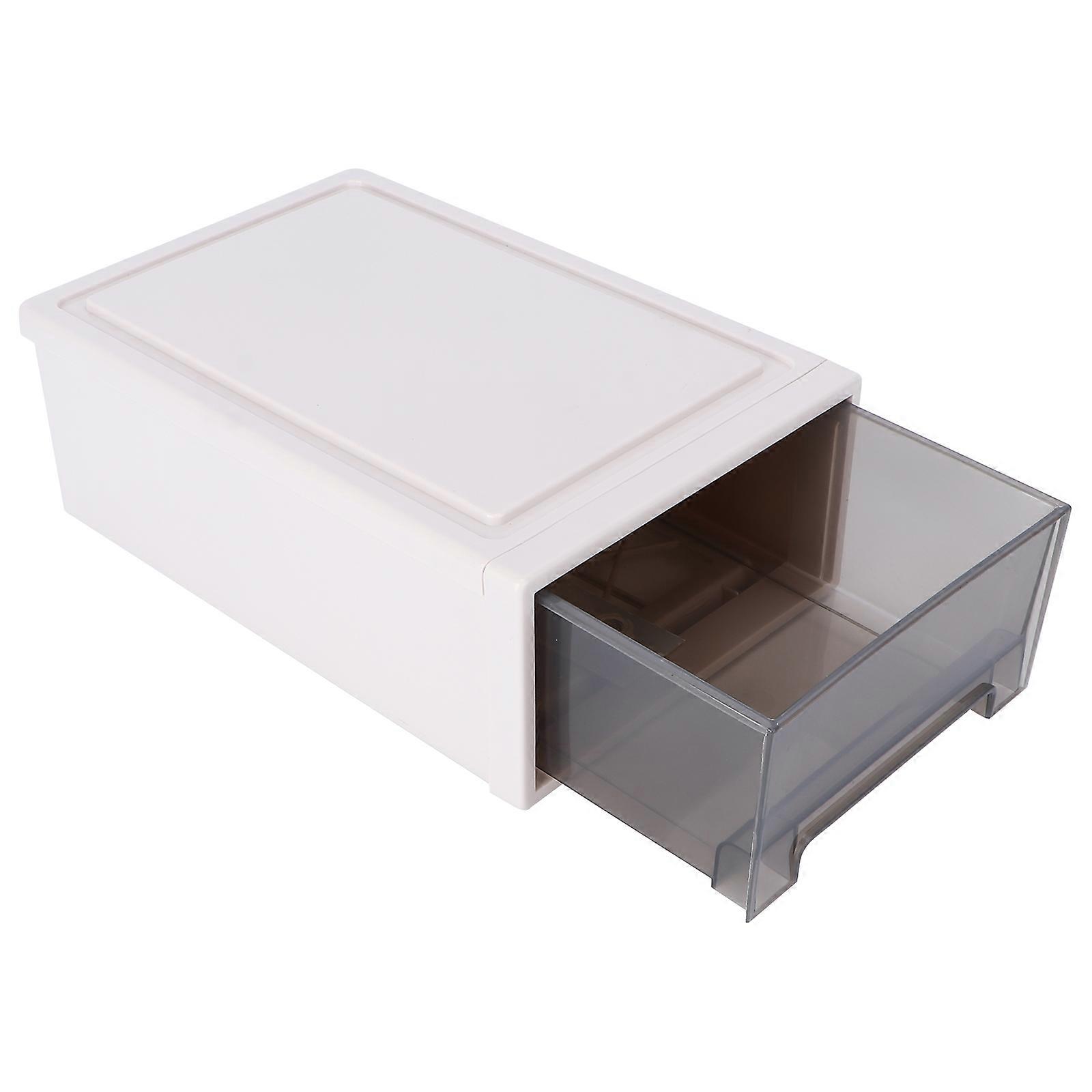 Drawer Style Storage Box Plastic Storage Box Home Organization 10.61x7.07x3.73inch Size Construction 1Pack