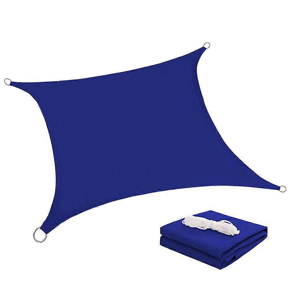 Sunshade Block Blue 200X300CM Quadrilateral Polyester Waterproof UV Garden Patio Swimming Pool 1Pcs