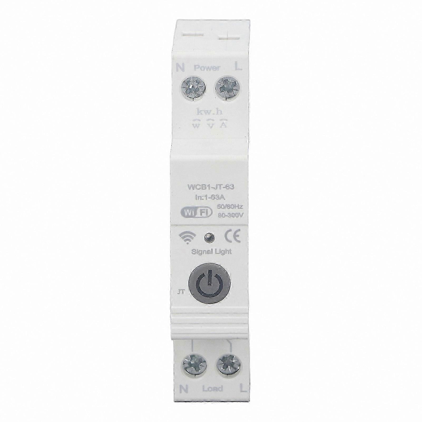 DIN Rail Mounted Smart Wi-Fi Circuit Breaker with Multiple Protections, 163A Miniature Design