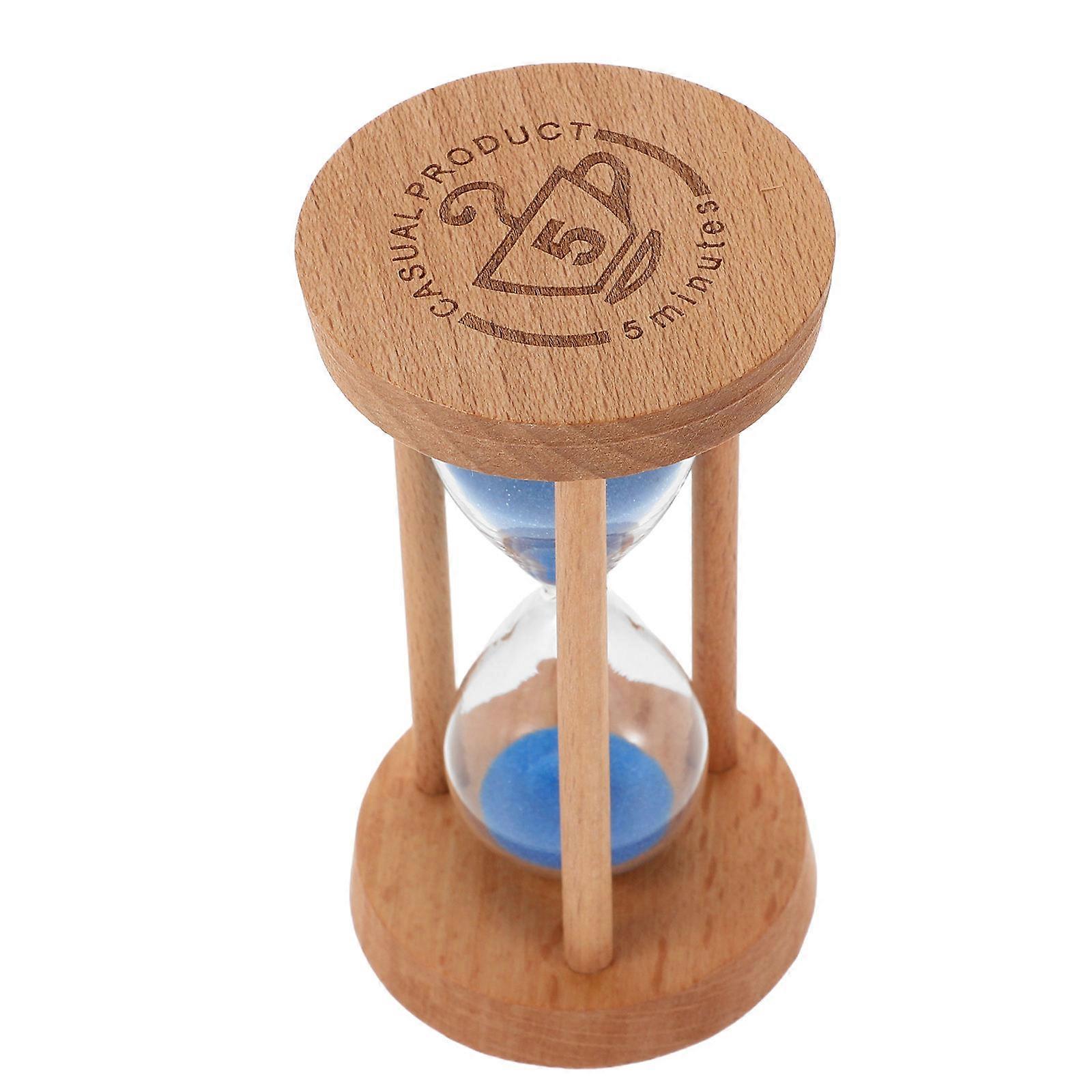 Mini Wooden Sand Timer for Visual Countdown – Fun Toothbrushing Clock & Decorative Hourglass for Home and Restaurant Use