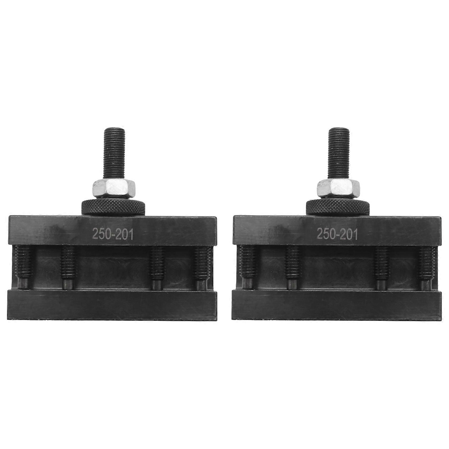 2X 10-15Inch Bxa Quick Change Cnc Lathe Tool Post 1 Turning Facing Holder 250-201 Holder for Lathes