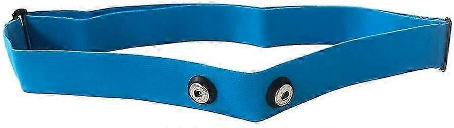 Adjustable Heart Rate Monitor Chest Strap - Compatible with Garmin & Polar (Light Blue)