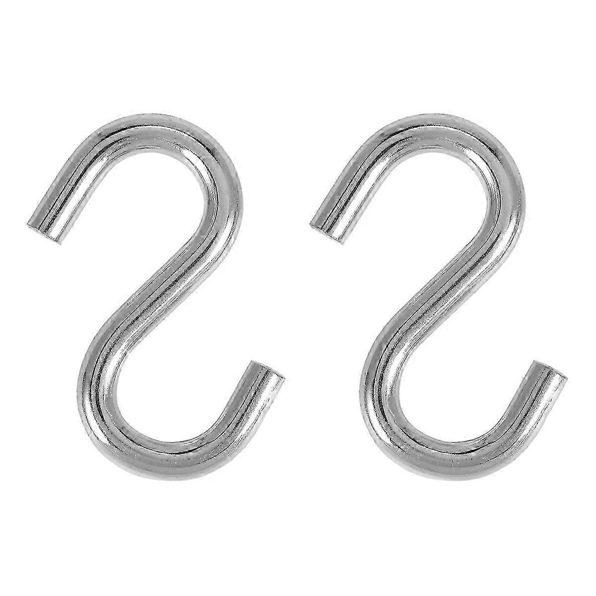 2-pack Heavy-Duty S Shaped Hooks Hammock S Hooks Utility Hooks, 3-Inch Long
