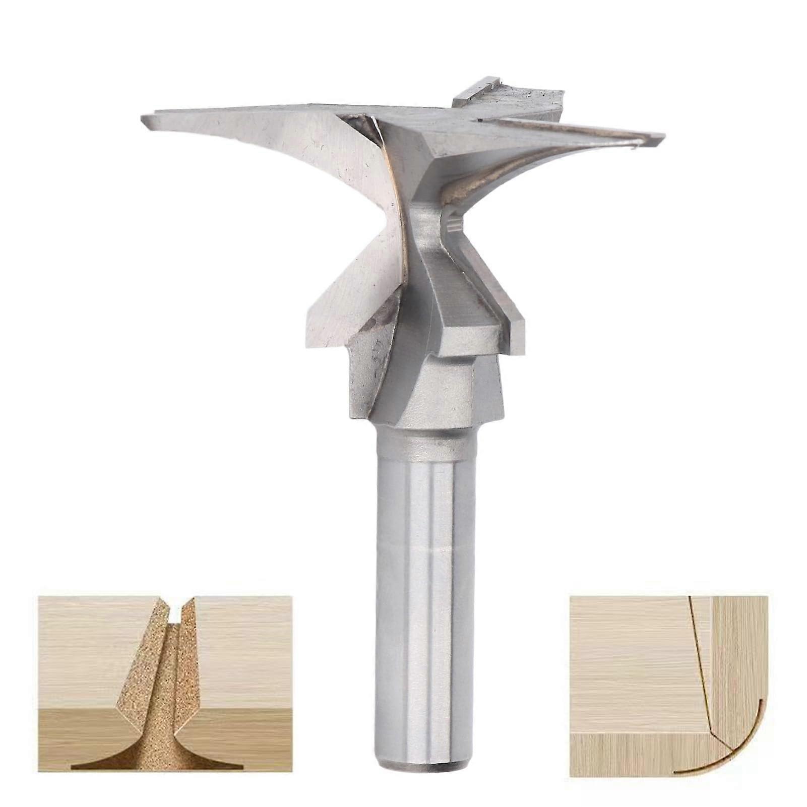 Arc Bending Integrated Router Bit R50 1/2 Inch Shank 3 Flute Woodworking Milling Cutter for 2036 mm Thickness Panel