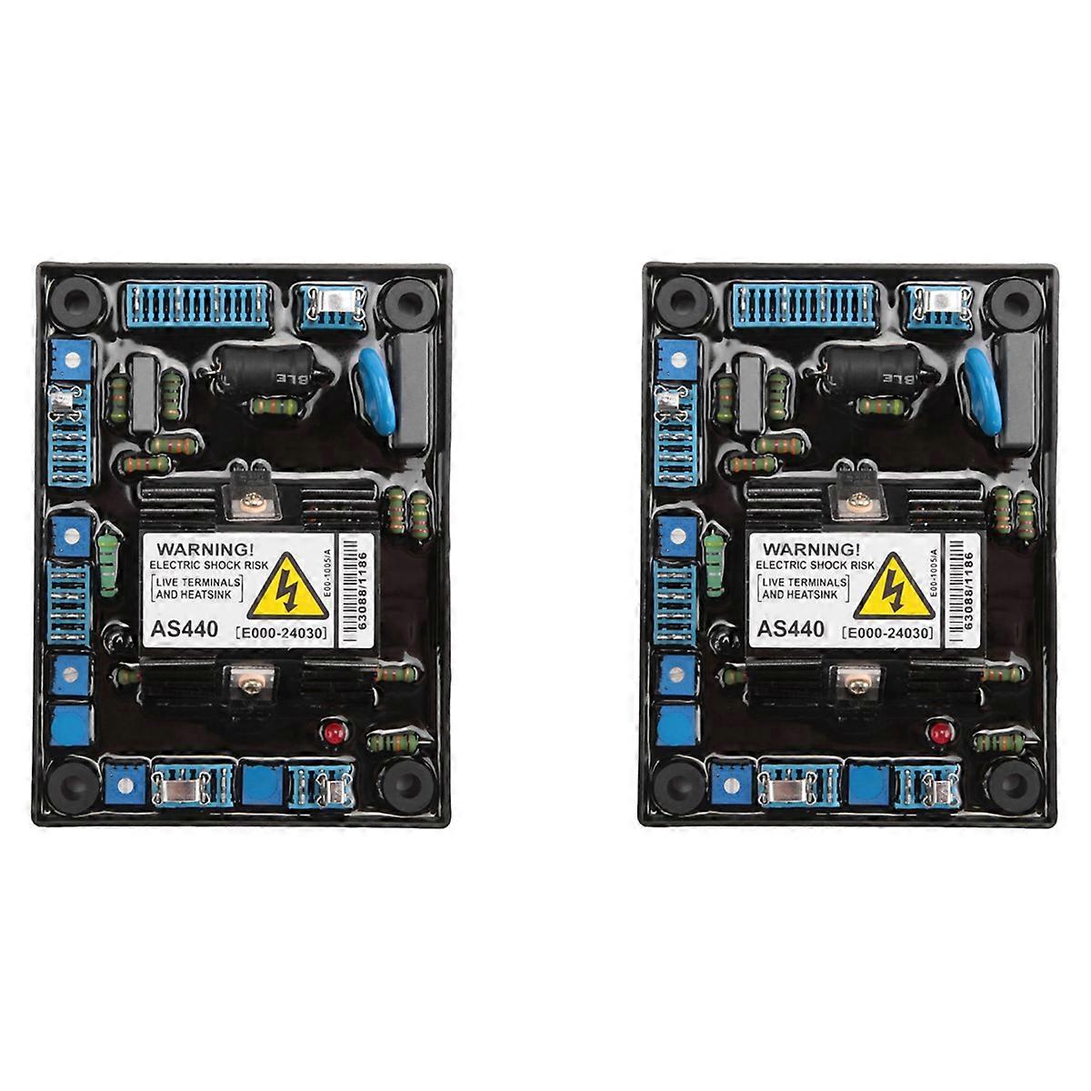2X AS440 Generator Automatic Voltage Regulator Input AC 190-264V 4A Engine AVR Voltage Regulator Gen