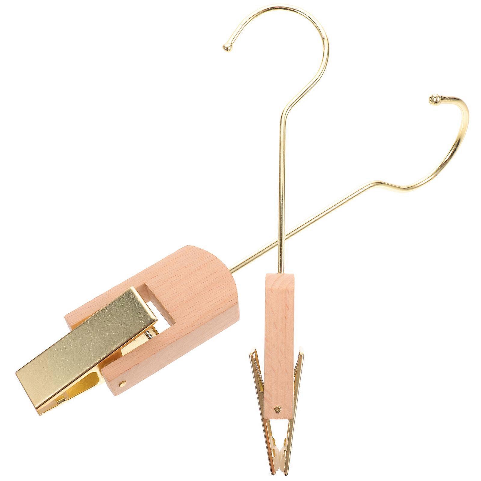 2pcs Clothes Hat Hanger Clips Hook Clamps Home Accessories
