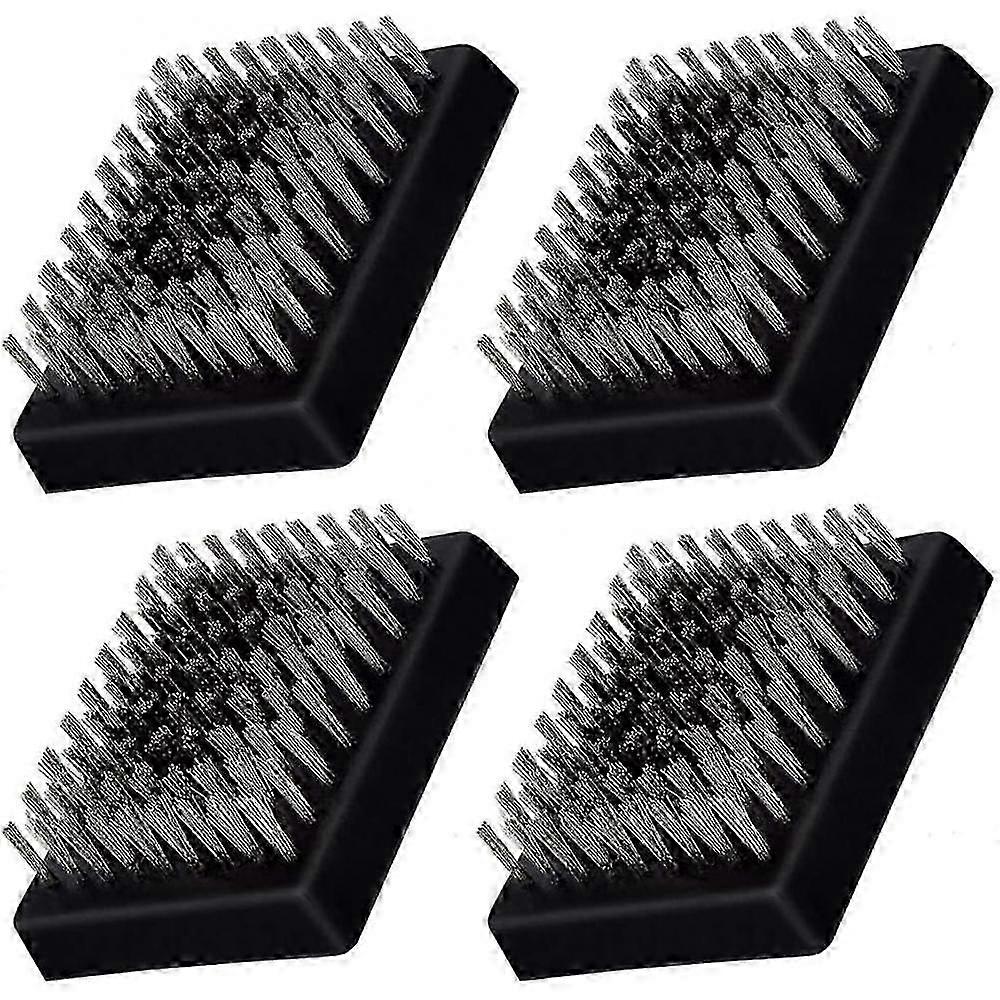 4pcs Grill Brush Replacement Heads, Wire Bristle Free Grill Cleaning Brush Replaceable Heads(black) EYR