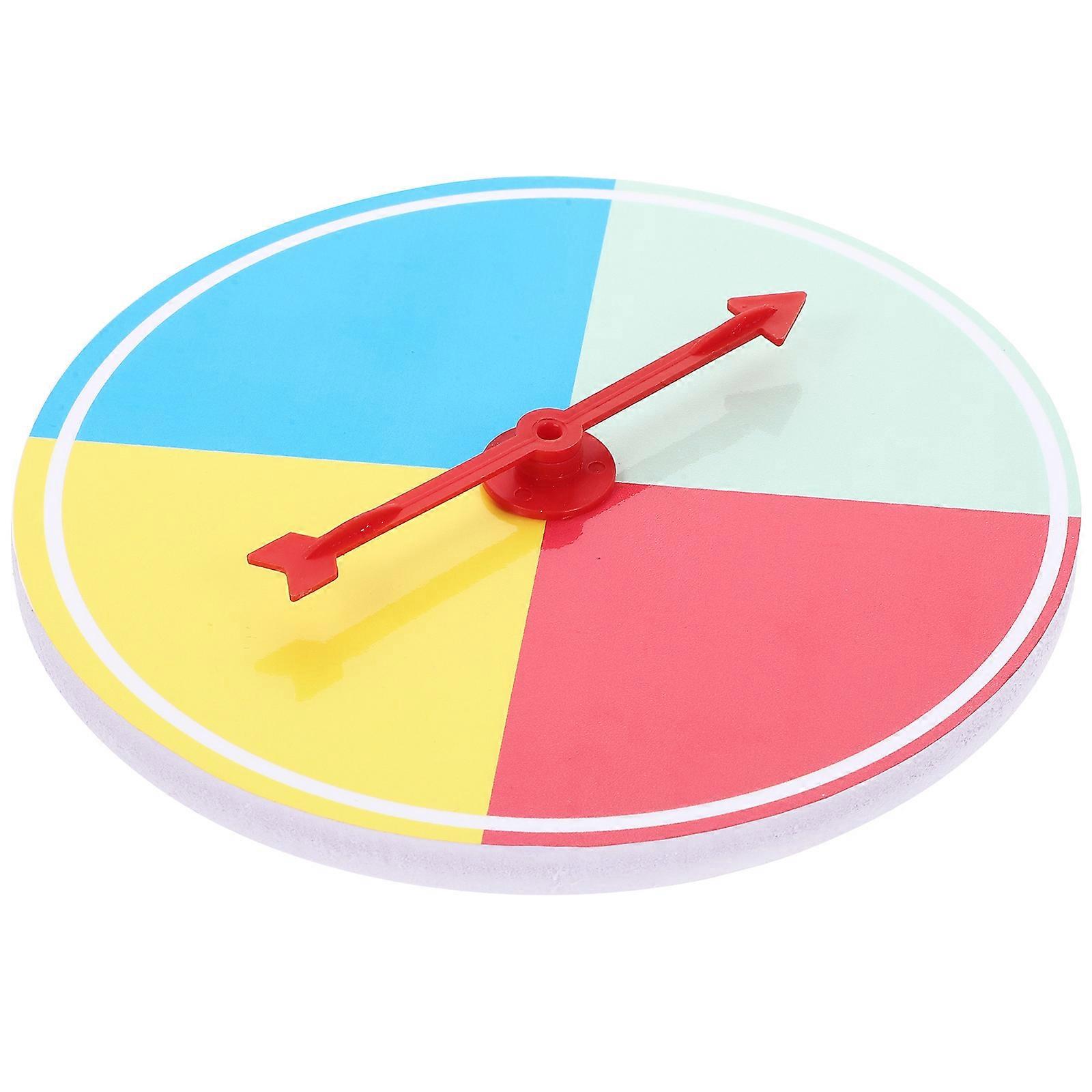 DIY Prize Wheel Game Party Prop Multi Color Round Turntable for Parties 1Pcs