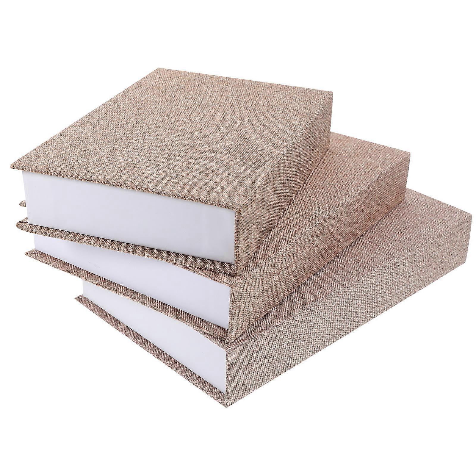 Book Prop Fake Multi Functional Storage Box Office Decor Paper Material 22.00X15.50X4.50CM 3Pcs