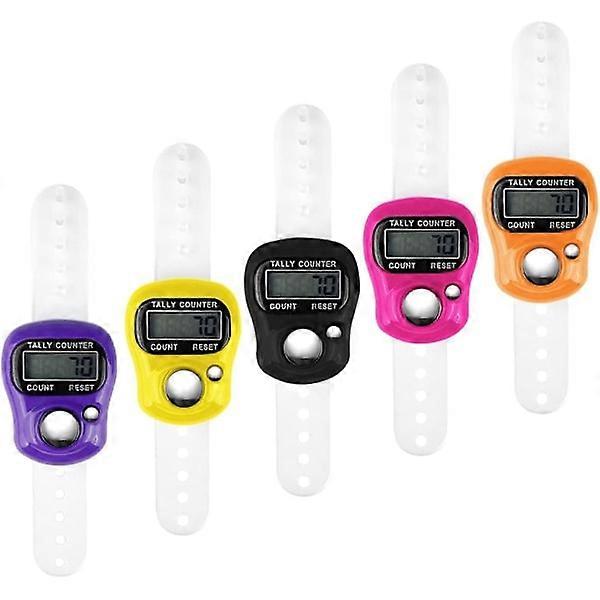 Tally counter pack, finger click counter row counter mini hand counter, 5-digit LCD display for inventory, sports.