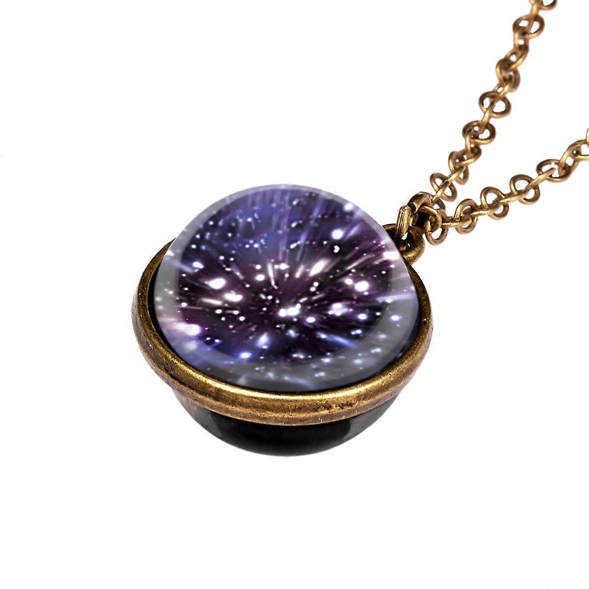Sky Necklace with Universe Design Made of Alloy and Glass Multi Color Fits All Occasions 9 Pattern
